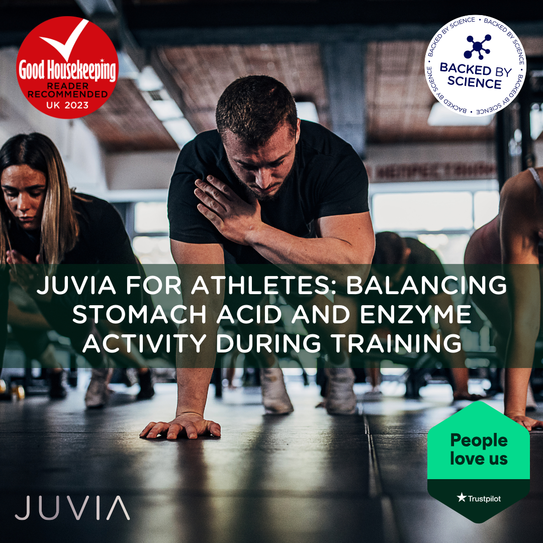 Juvia for Athletes: Balancing Stomach Acid and Enzyme Activity During Training