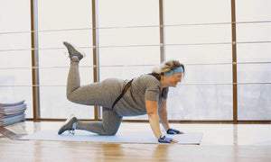 Lady doing exercise